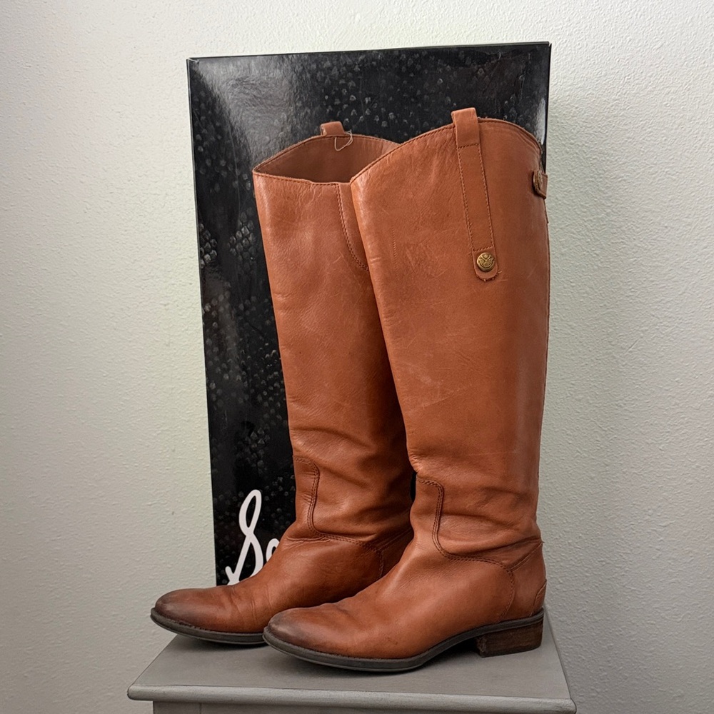 Sam Edelman Penny, Whiskey Leather Riding Boots
